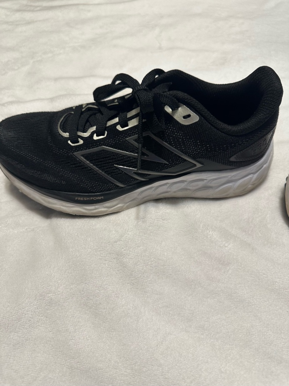New Balance Black and White Fresh Foam Trainer
